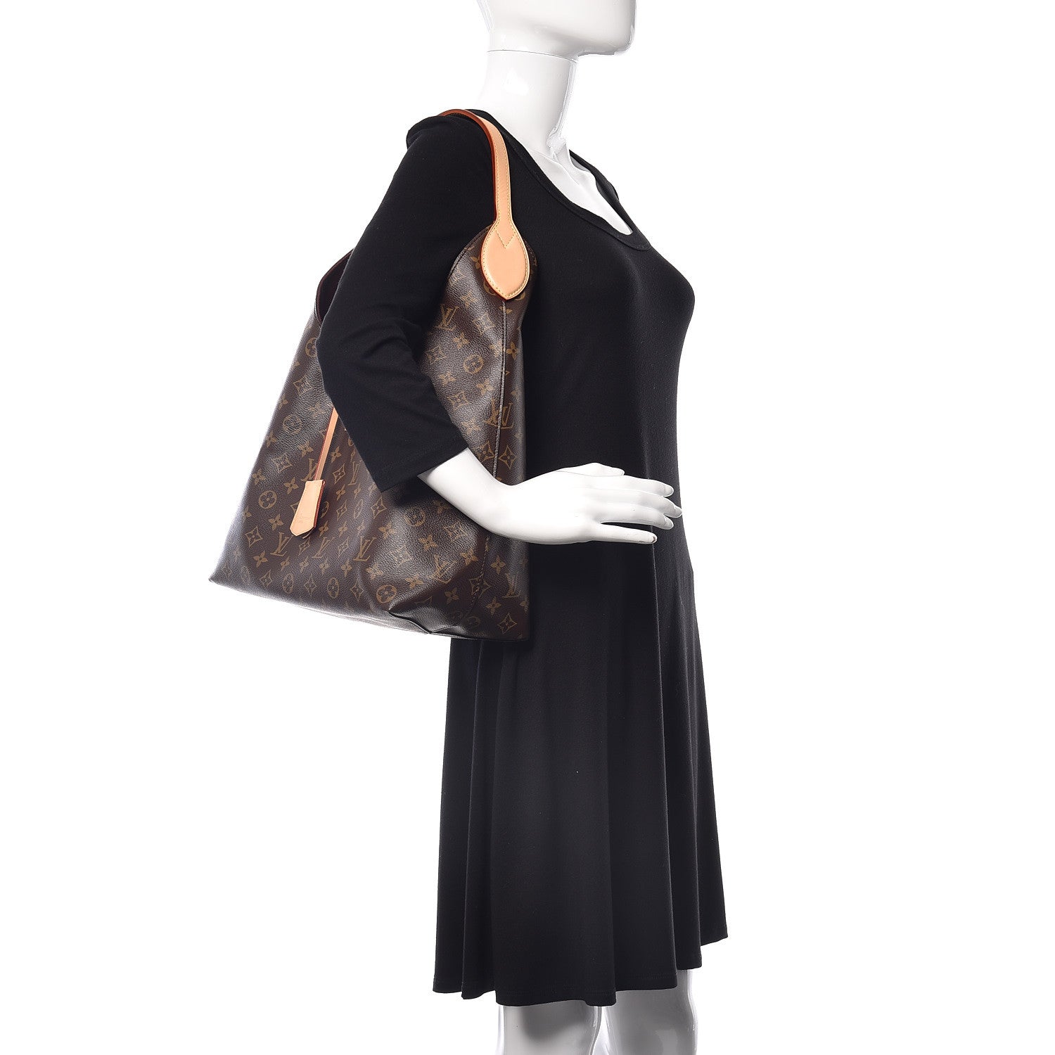 Louis Vuitton Monogram Flower Hobo Beige 2 of 8