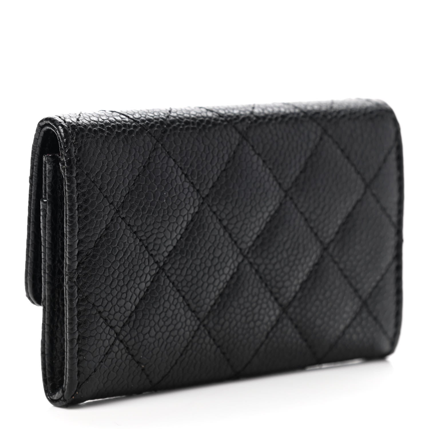Chanel Caviar Quilted Flap Card Holder Black 3 of 9