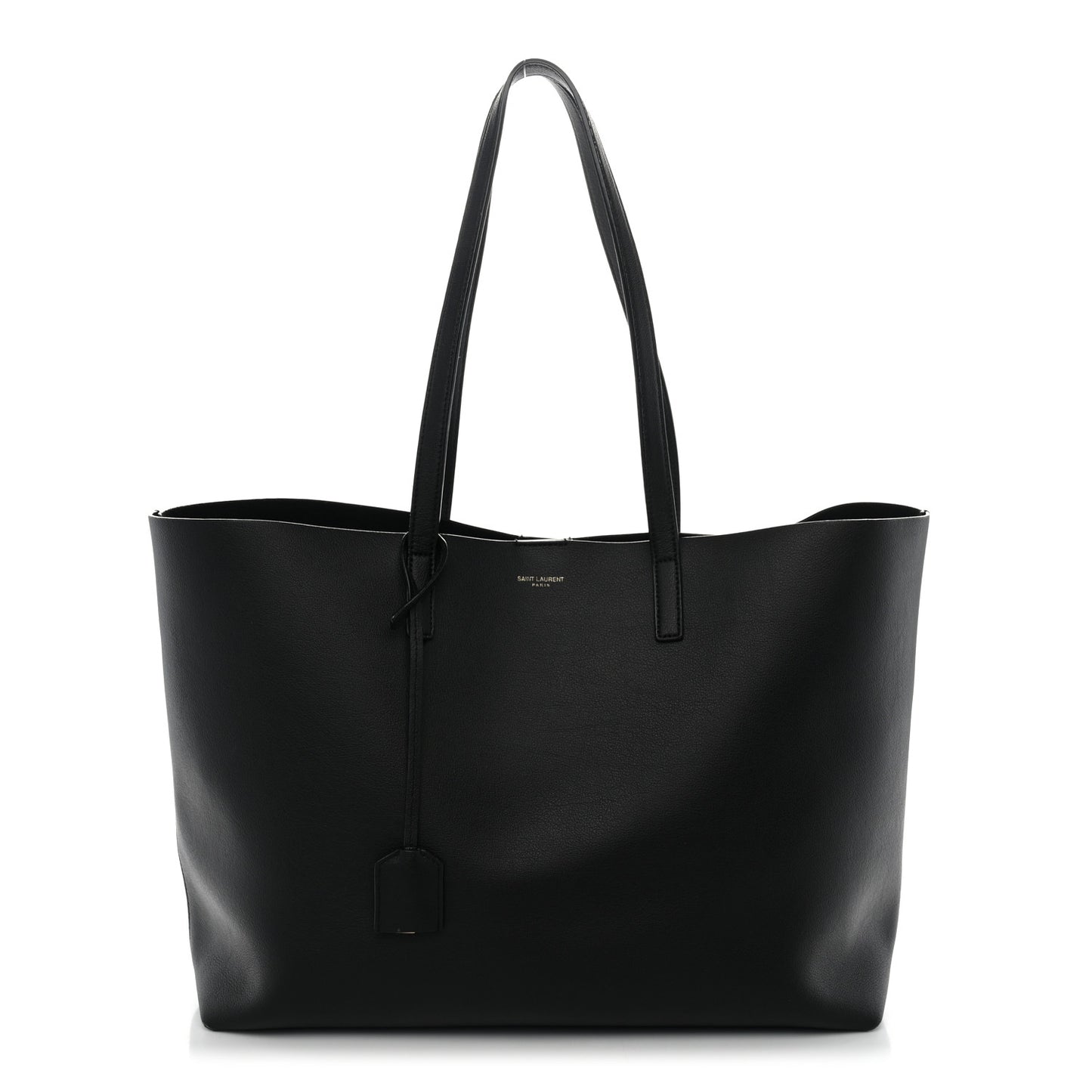 Calfskin Large Shopping Tote Black