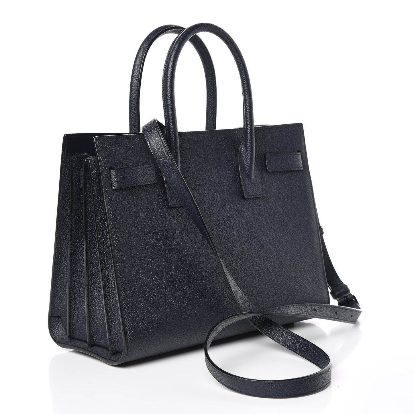 Grained Calfskin Baby Sac De Jour Marine