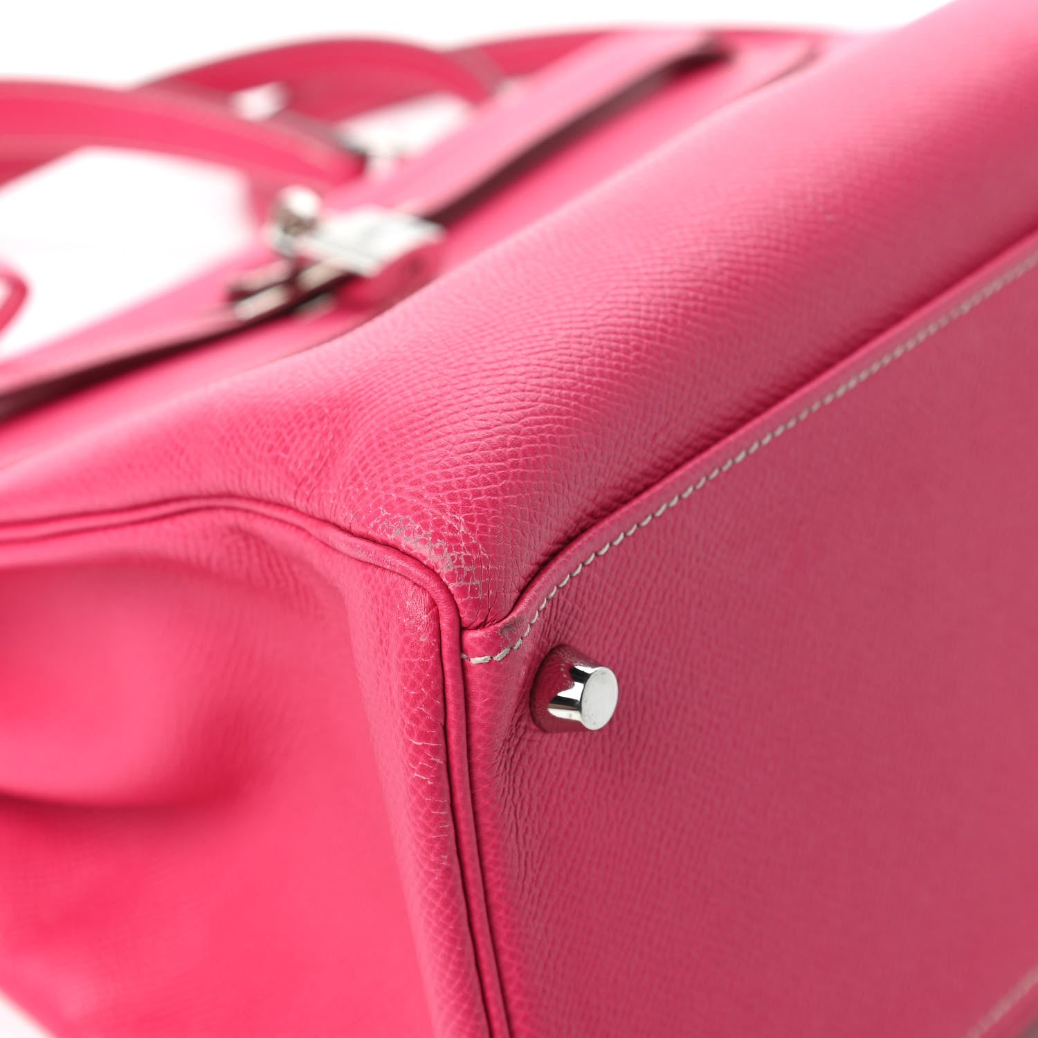 Hermes Epsom Candy Kelly Retourne 35 Rose Tyrien Rubis 12 of 14