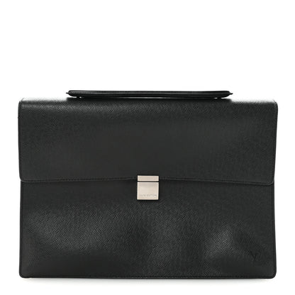 Louis Vuitton Taiga Angara Briefcase Black 1 of 9
