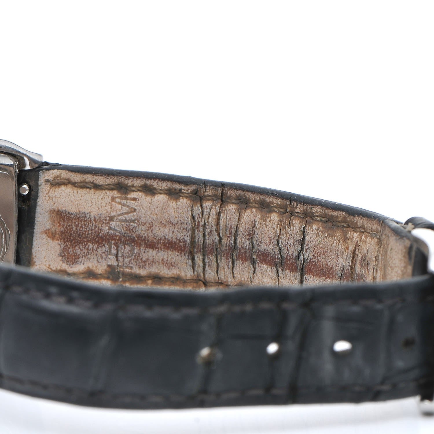David Yurman Stainless Steel Alligator Diamond Bezel 25mm Thoroughbred Quartz Watch Black 7 of 11