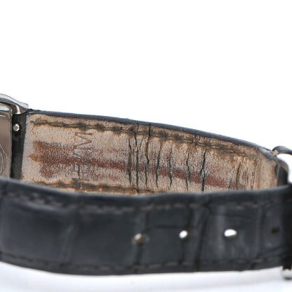 David Yurman Stainless Steel Alligator Diamond Bezel 25mm Thoroughbred Quartz Watch Black 7 of 11