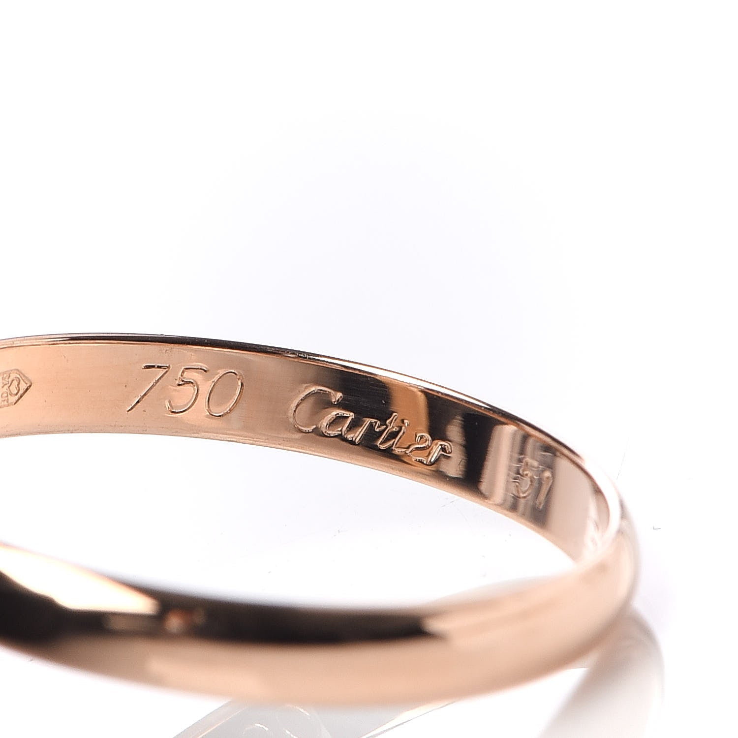 Cartier 18K Pink Yellow White Gold Small Trinity Ring 51 5.75 4 of 5