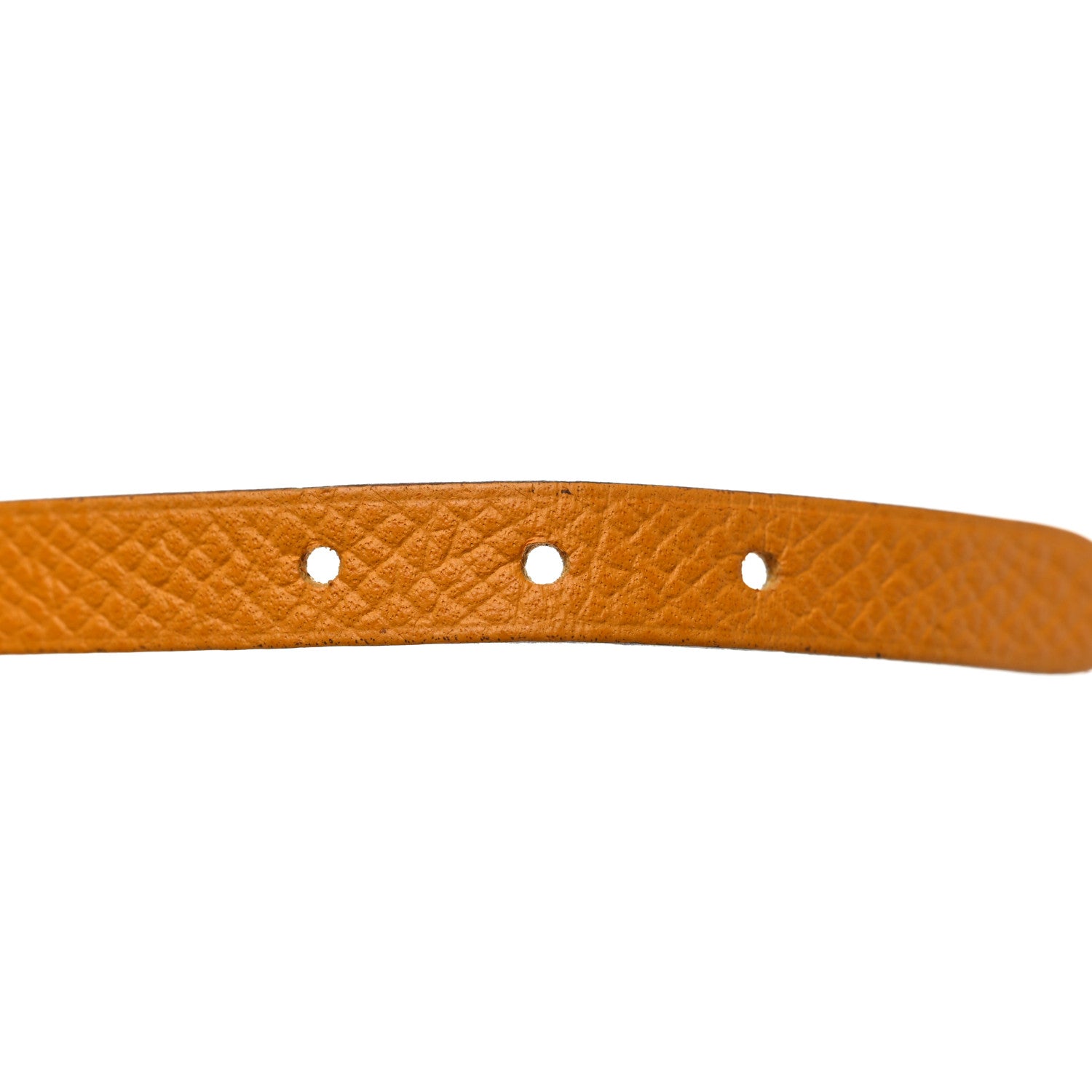 Hermes Epsom Behapi Double Tour Bracelet M White Mango 5 of 7