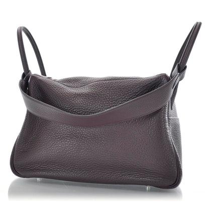 Hermes Taurillon Clemence Lindy 30 Prune 3 of 10