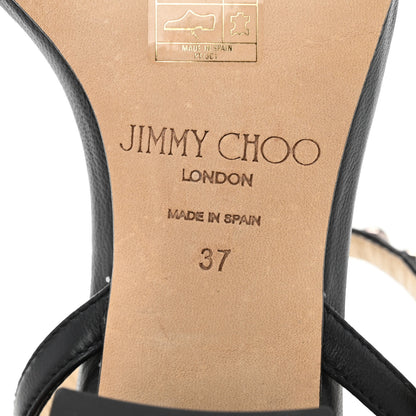 Jimmy Choo Nappa Dome Studs Aadra 45 Sandals 37 Black 7 of 9