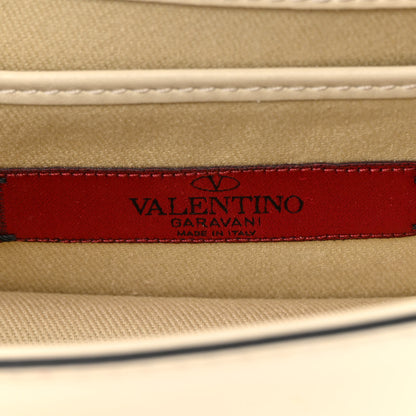 Valentino Garavani Vitello Mini Glam Lock Rockstud Flap White 6 of 18