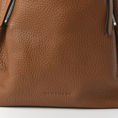 Burberry Grainy Calfskin House Check Medium Maidstone Camel 9 of 9