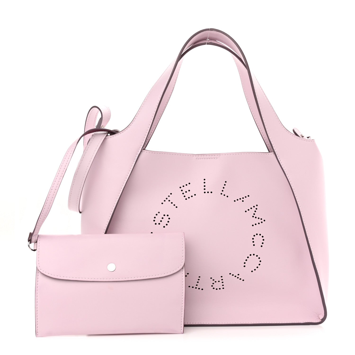 Stella McCartney Eco Alter Nappa East West Perforated Tote Lilac 1 of 11