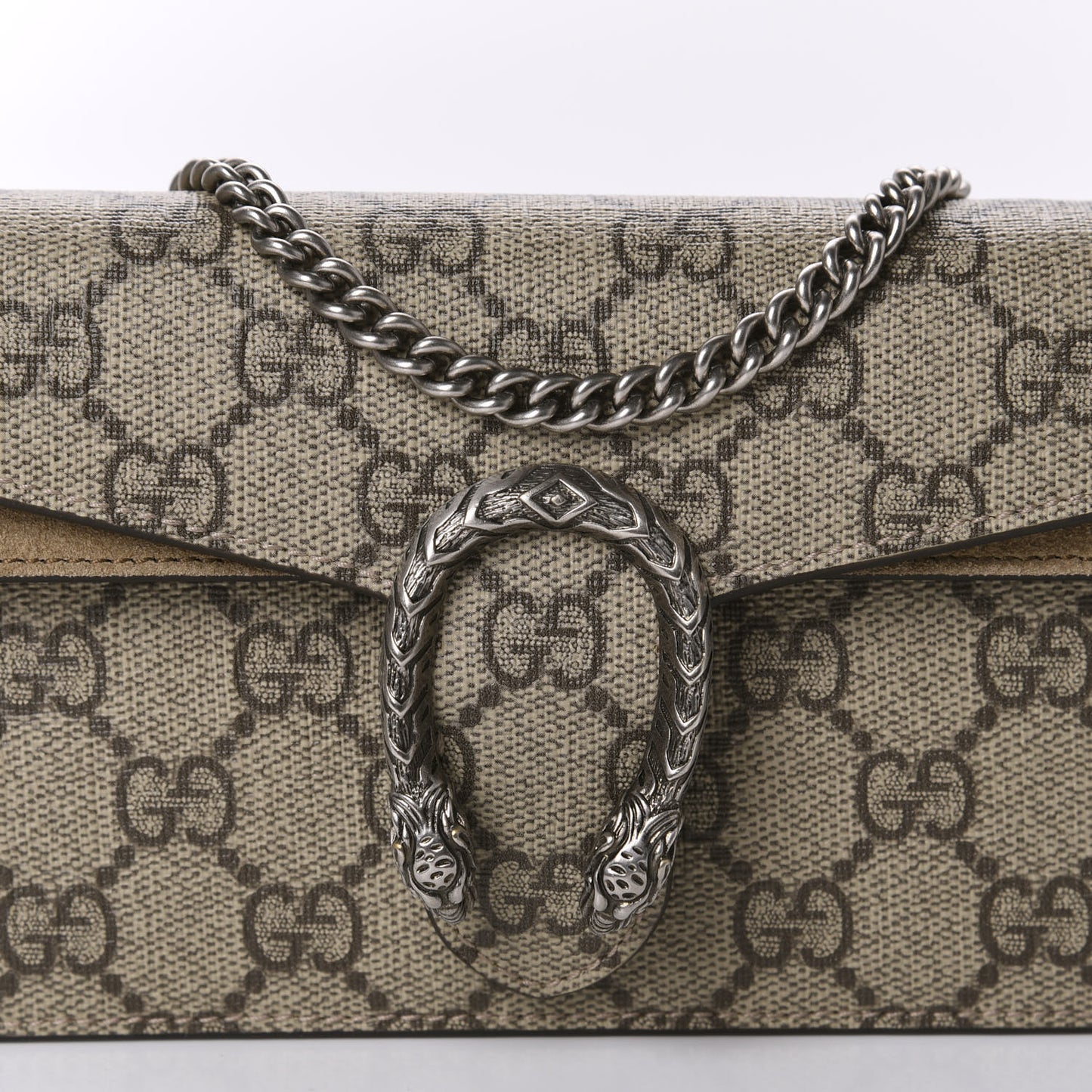 GG Supreme Monogram Super Mini Dionysus Shoulder Bag Taupe