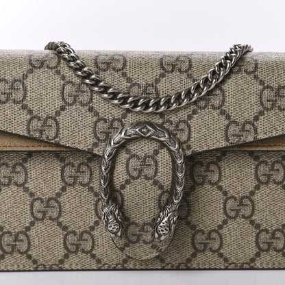 Gucci GG Supreme Monogram Super Mini Dionysus Shoulder Bag Taupe 9 of 10