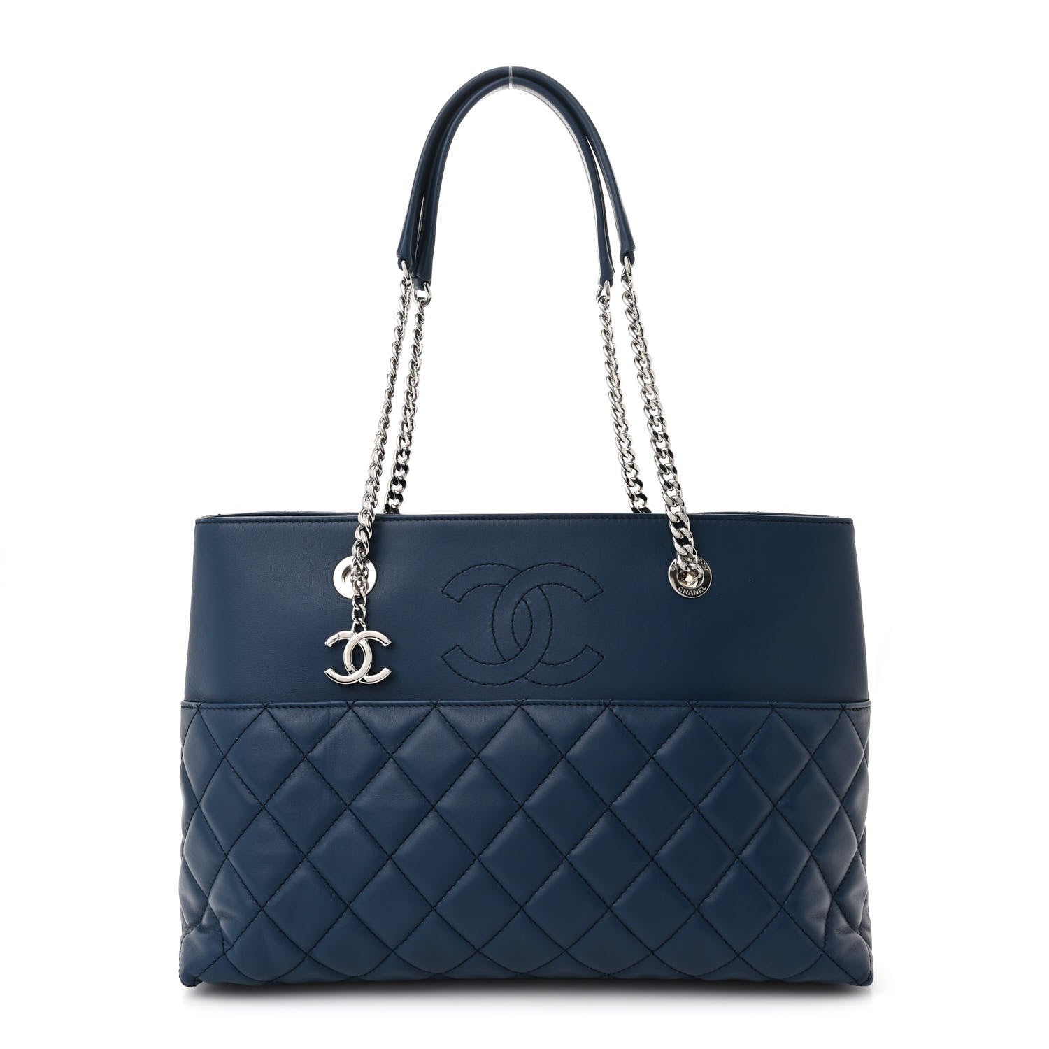 Chanel Lambskin Quilted Medium Urban Delight Tote Blue 1 of 12