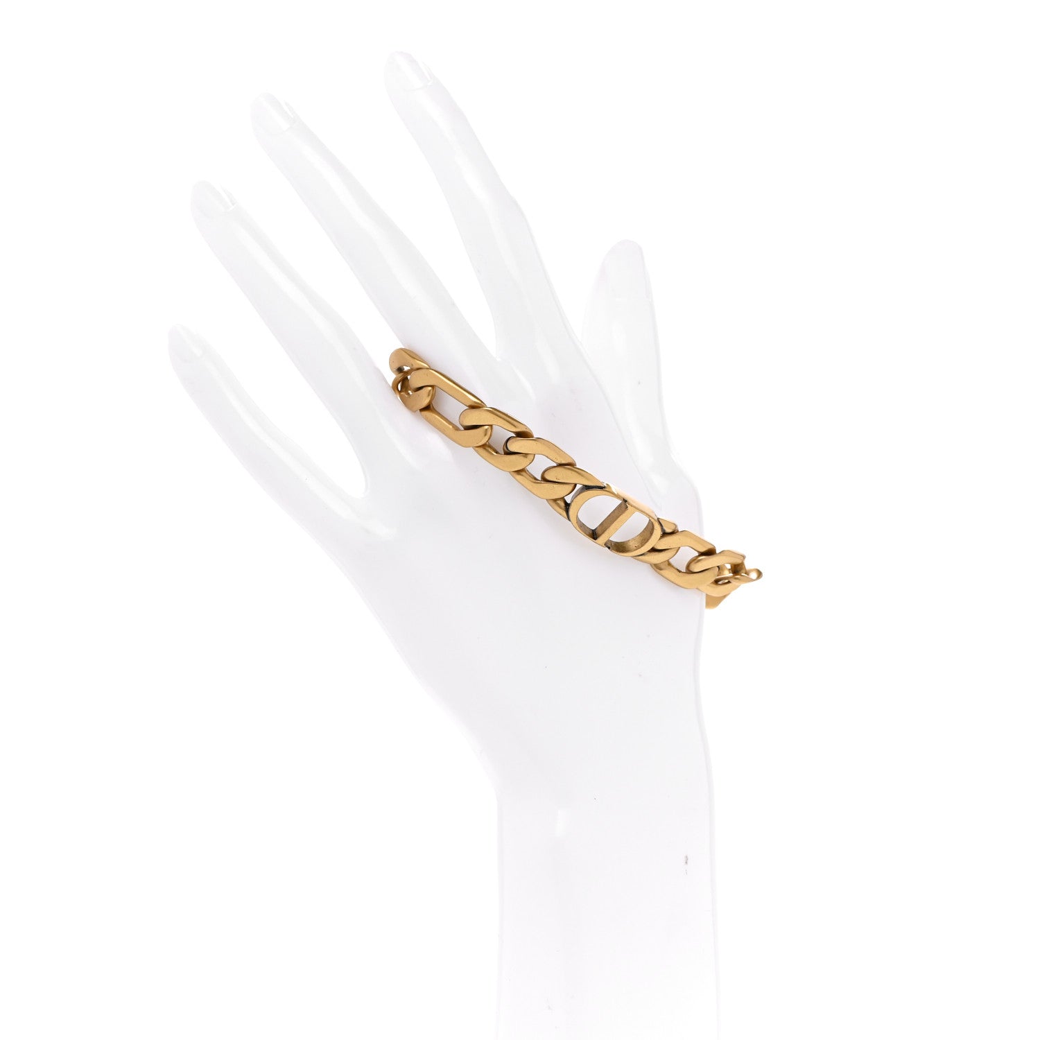 Christian Dior Metal Danseuse Etoile Chain Bracelet Gold 2 of 4