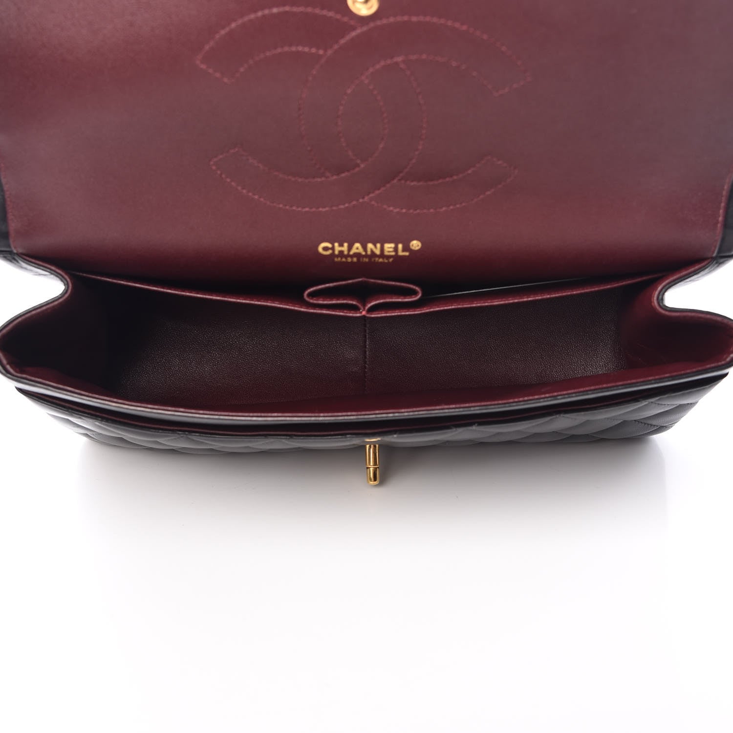 Chanel Lambskin Quilted Jumbo Double Flap Black 5 of 12