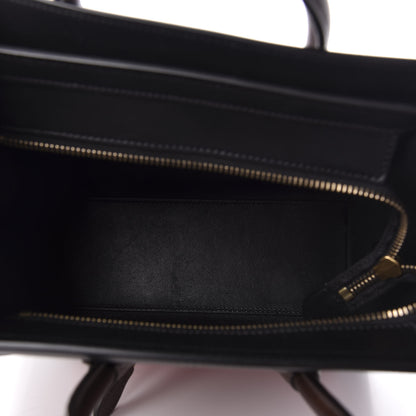 Celine Calfskin Bullhide Nano Tri-Color Luggage Bright Red 5 of 9