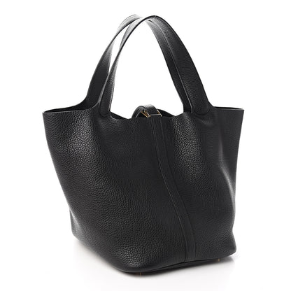 Hermes Taurillon Clemence Picotin Lock 26 GM Black 2 of 11