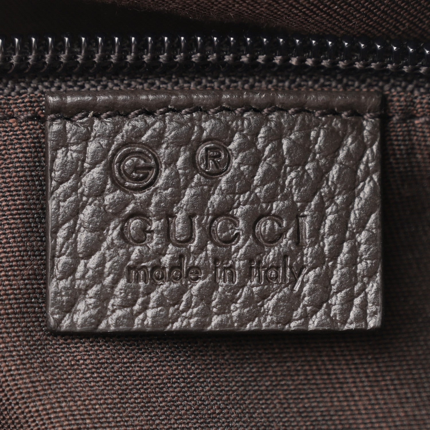 Gucci Monogram Dollar Calfskin Large Camera Case Beige Ebony Testa di Moro Marrone Scuro 6 of 10