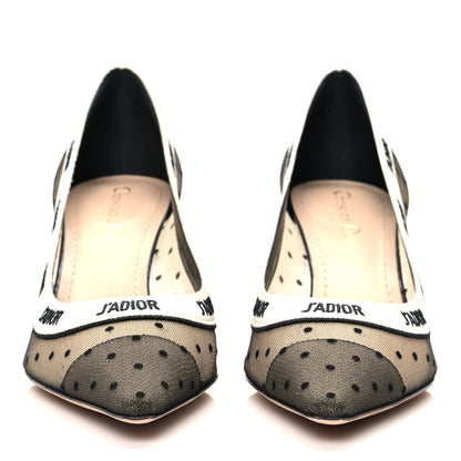 Christian Dior Plumetis Ribbon J'Adior 65mm Pumps 40 Black Nude 2 of 8