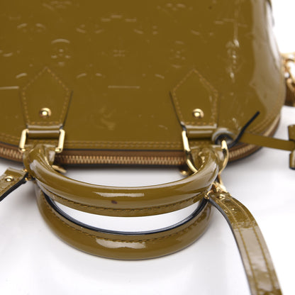 Louis Vuitton Vernis Alma BB Vert Olive 7 of 10