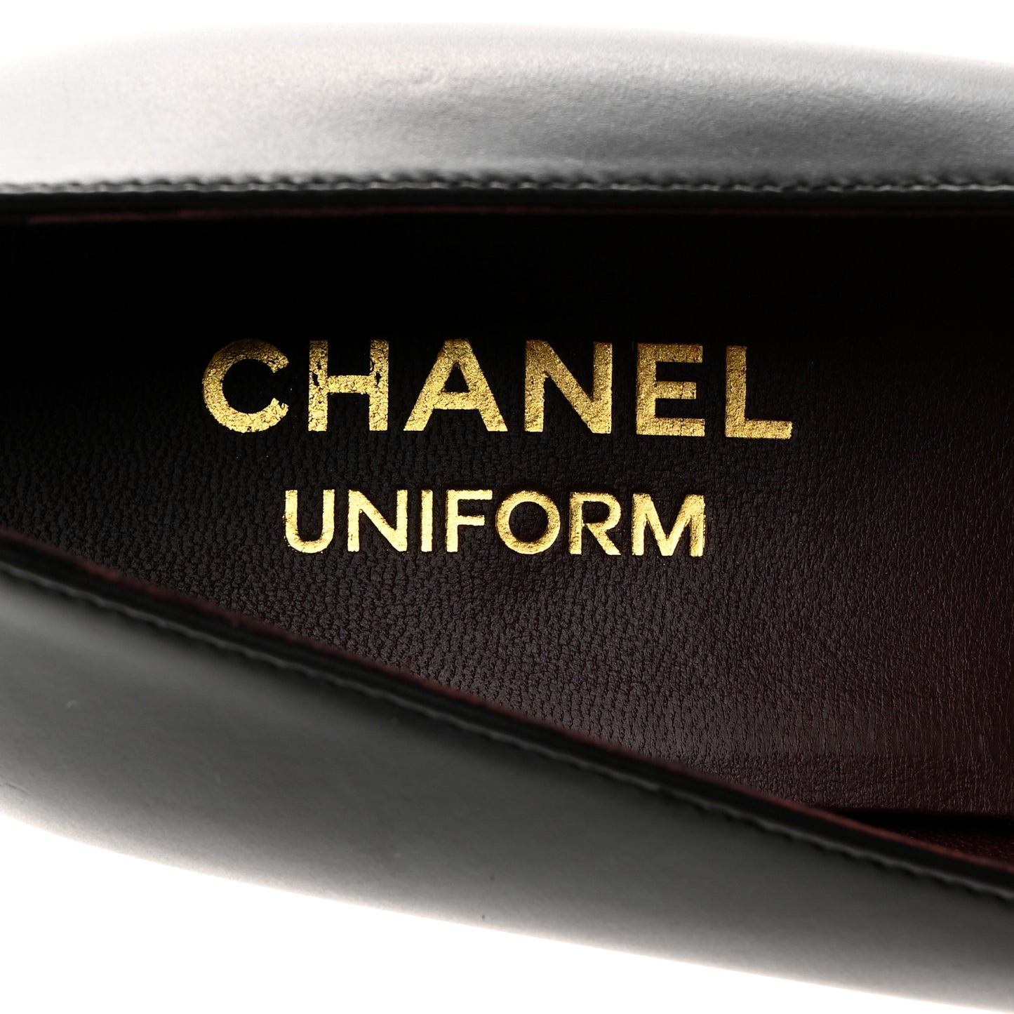 Lambskin Cap Toe Ballerina Flats 38.5 Black
