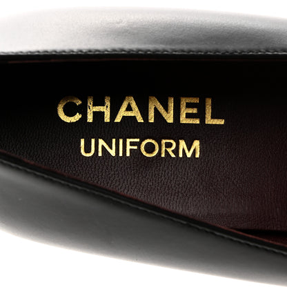 Chanel Lambskin Cap Toe Ballerina Flats 38.5 Black 6 of 8