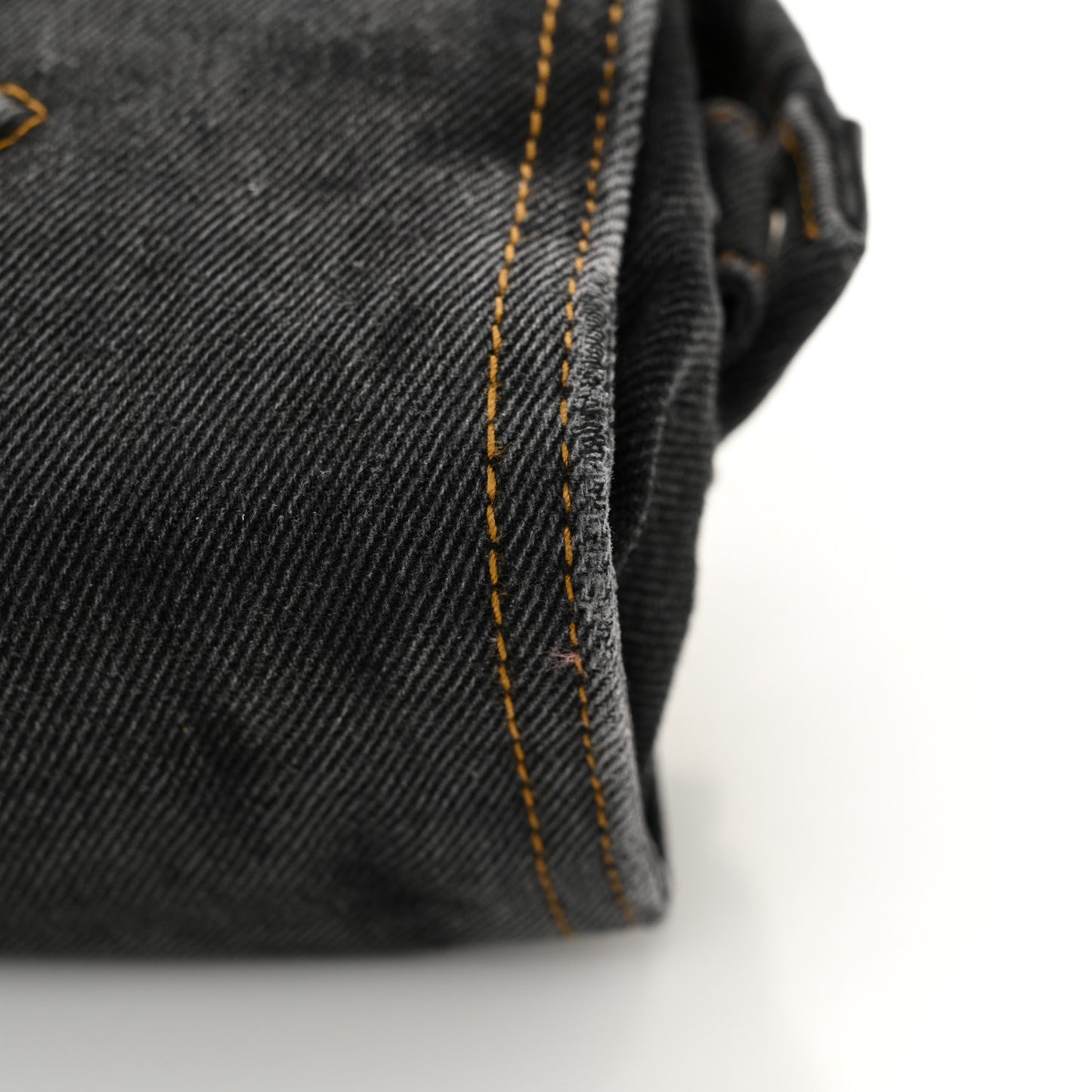 Denim Small Shopping Bag Black