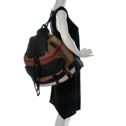 Burberry Canvas Check Korbin Backpack Black 2 of 8