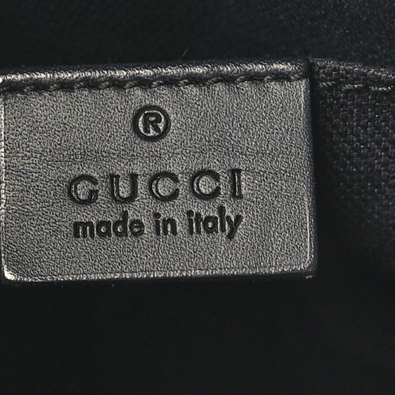 Gucci GG Supreme Monogram Selleria Calfskin Web New Web Cosmetic Case Black 6 of 7