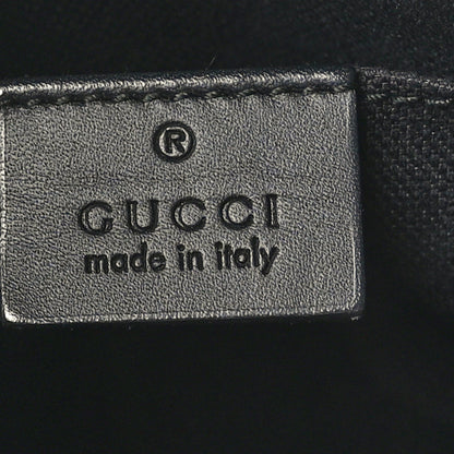 Gucci GG Supreme Monogram Selleria Calfskin Web New Web Cosmetic Case Black 6 of 7