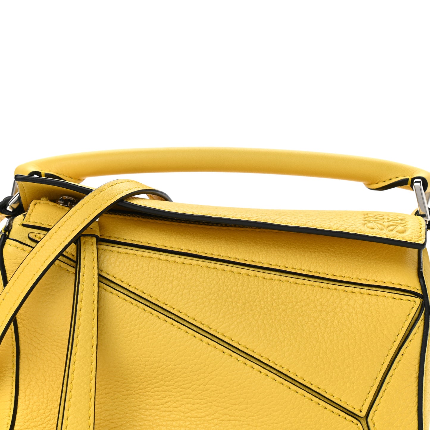 Calfskin Mini Puzzle Bag Yellow