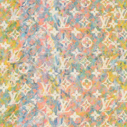 Louis Vuitton Silk Monogram Richard Prince Watercolor Scarf 1 of 5
