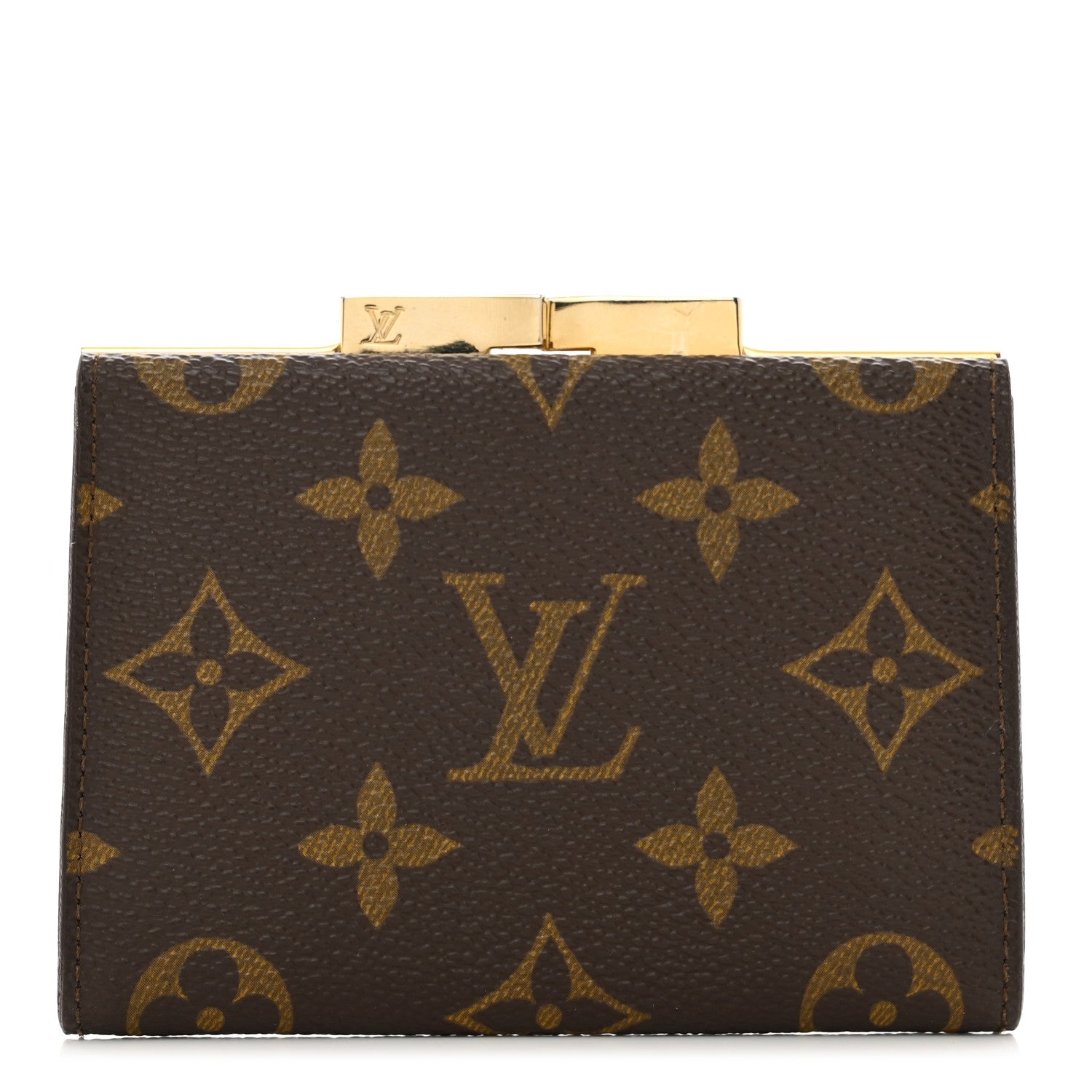 Louis Vuitton Monogram French Kiss Lock Coin Purse 1 of 7