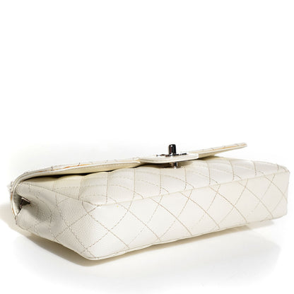 Chanel Caviar Quilted East West Flap White 5 of 9