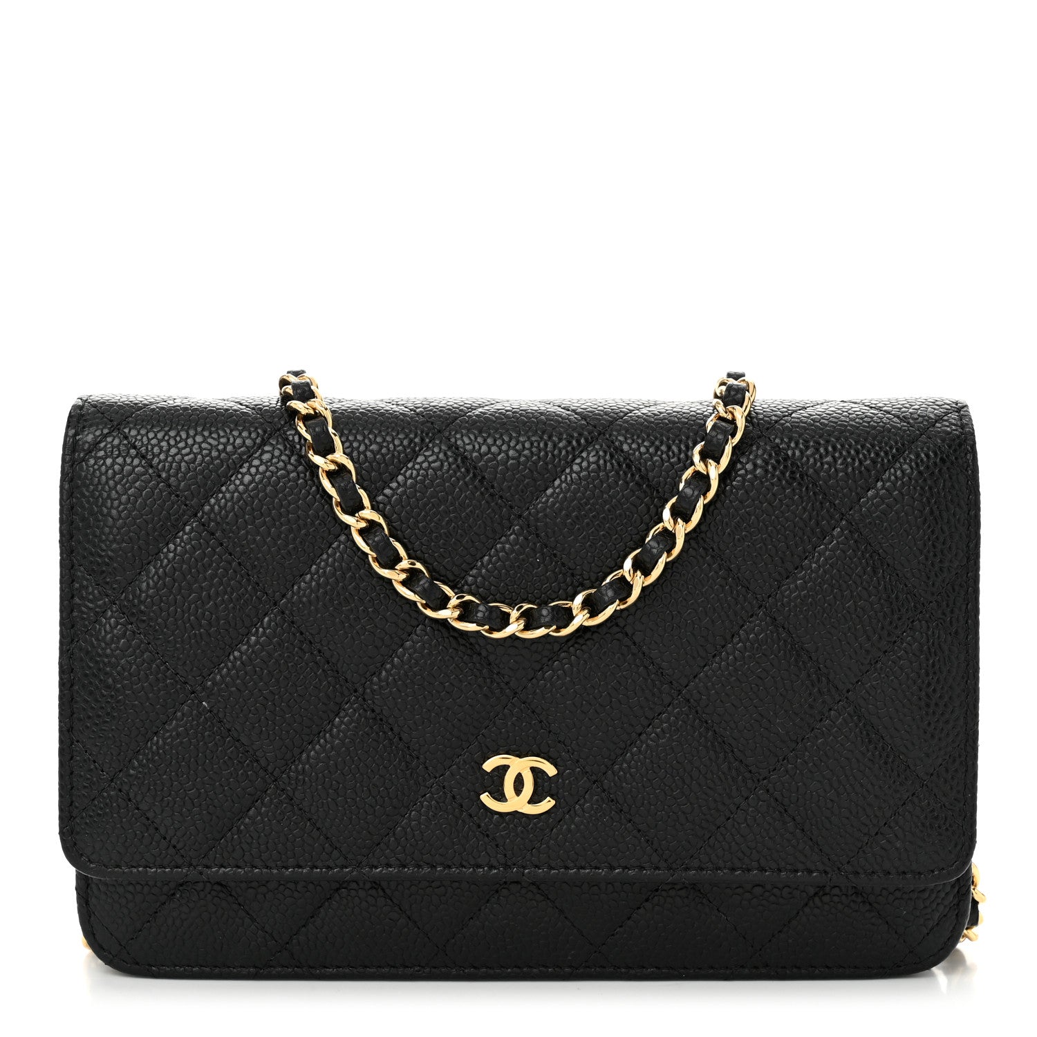 Chanel Caviar Quilted Wallet on Chain WOC Black 1 of 11