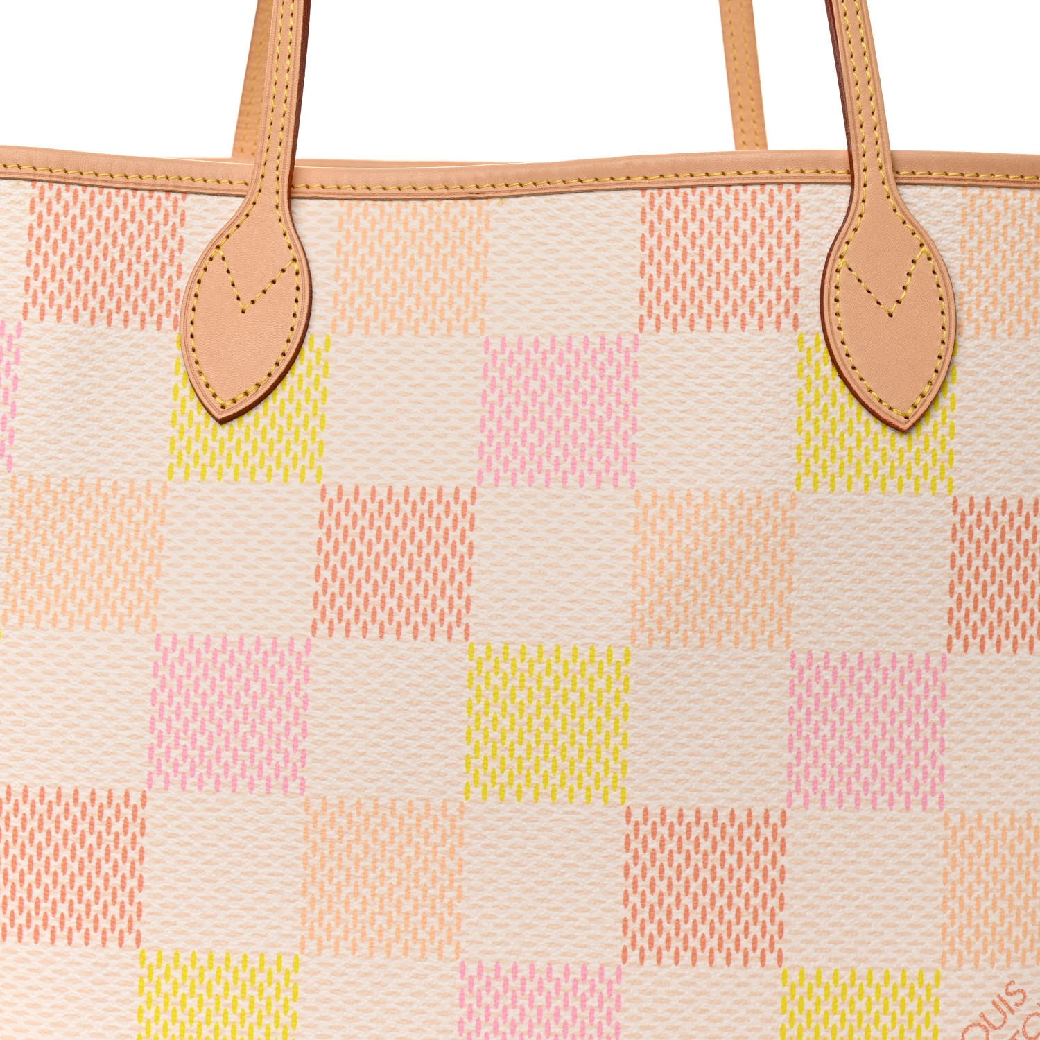 Louis Vuitton Damier Giant Neverfull MM Peach 8 of 10
