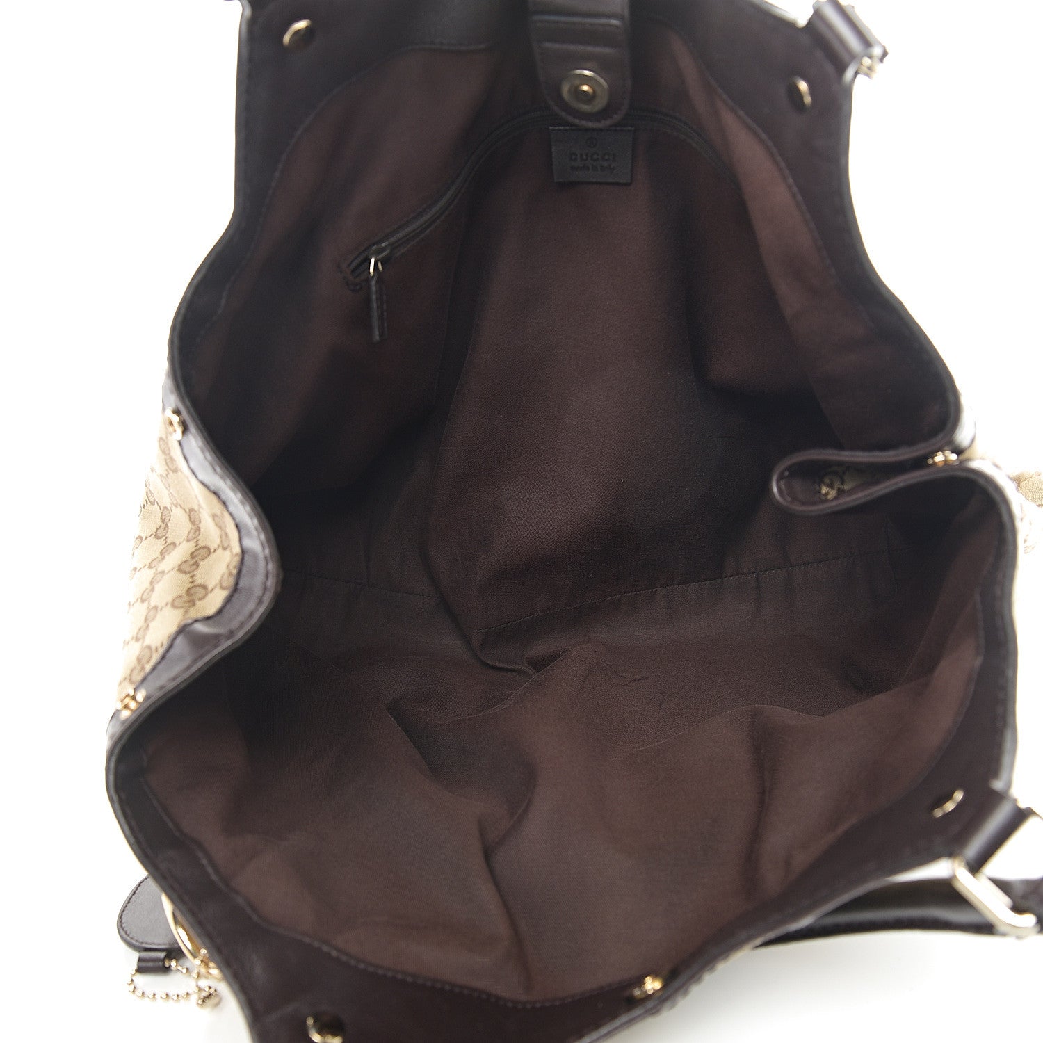 Gucci Monogram Large Sukey Tote Dark Brown 4 of 12