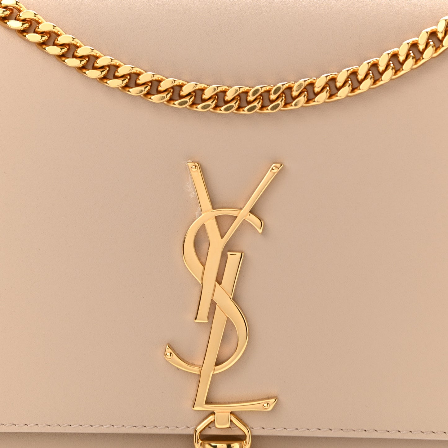 Smooth Calfskin Medium Classic Monogram Kate Tassel Satchel Nude Powder