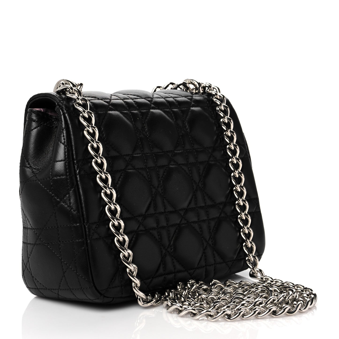 Lambskin Cannage Mini Miss Dior Flap Black