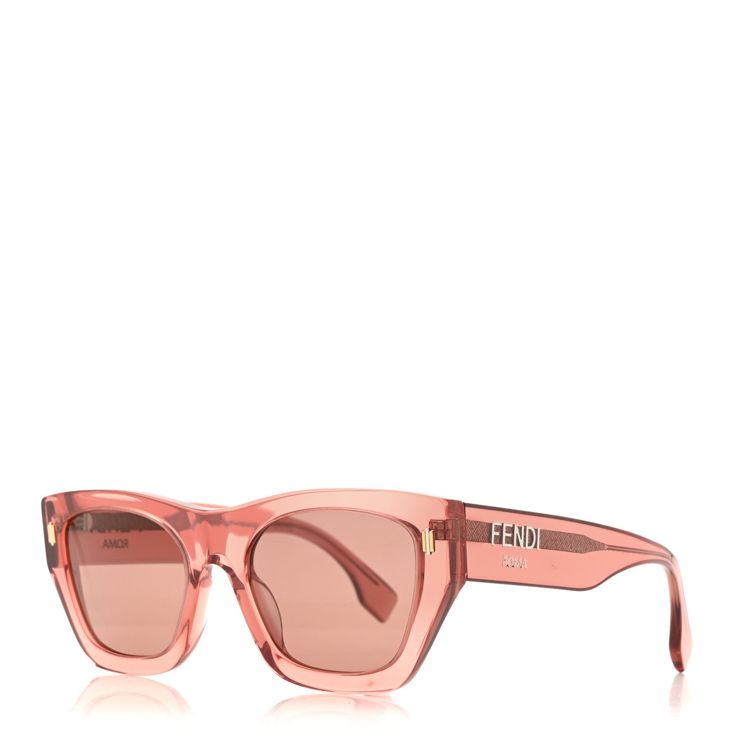 Fendi Acetate Sunglasses FE40100I Pink 1 of 7