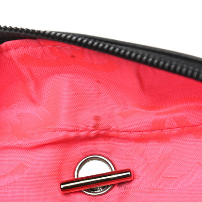 Chanel Calfskin Quilted Small Cambon Multipocket Reporter Black White 13 of 15