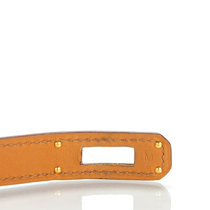 Hermes Natural Barenia Kelly Double Tour Bracelet Medium 3 of 8