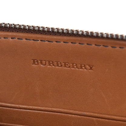 Burberry Mega Check Peyton Crossbody Clutch Bag Saddle Brown 6 of 8