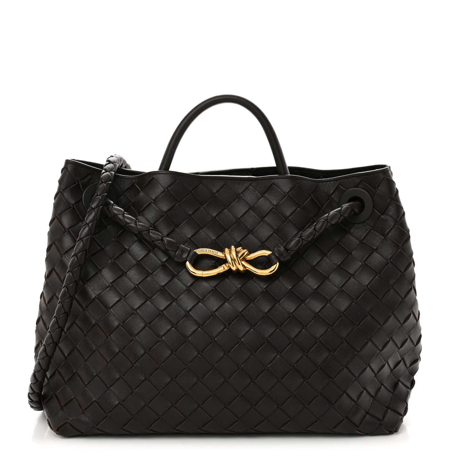 Bottega Veneta Nappa Intrecciato Medium Andiamo Shoulder Bag Fondant 1 of 10