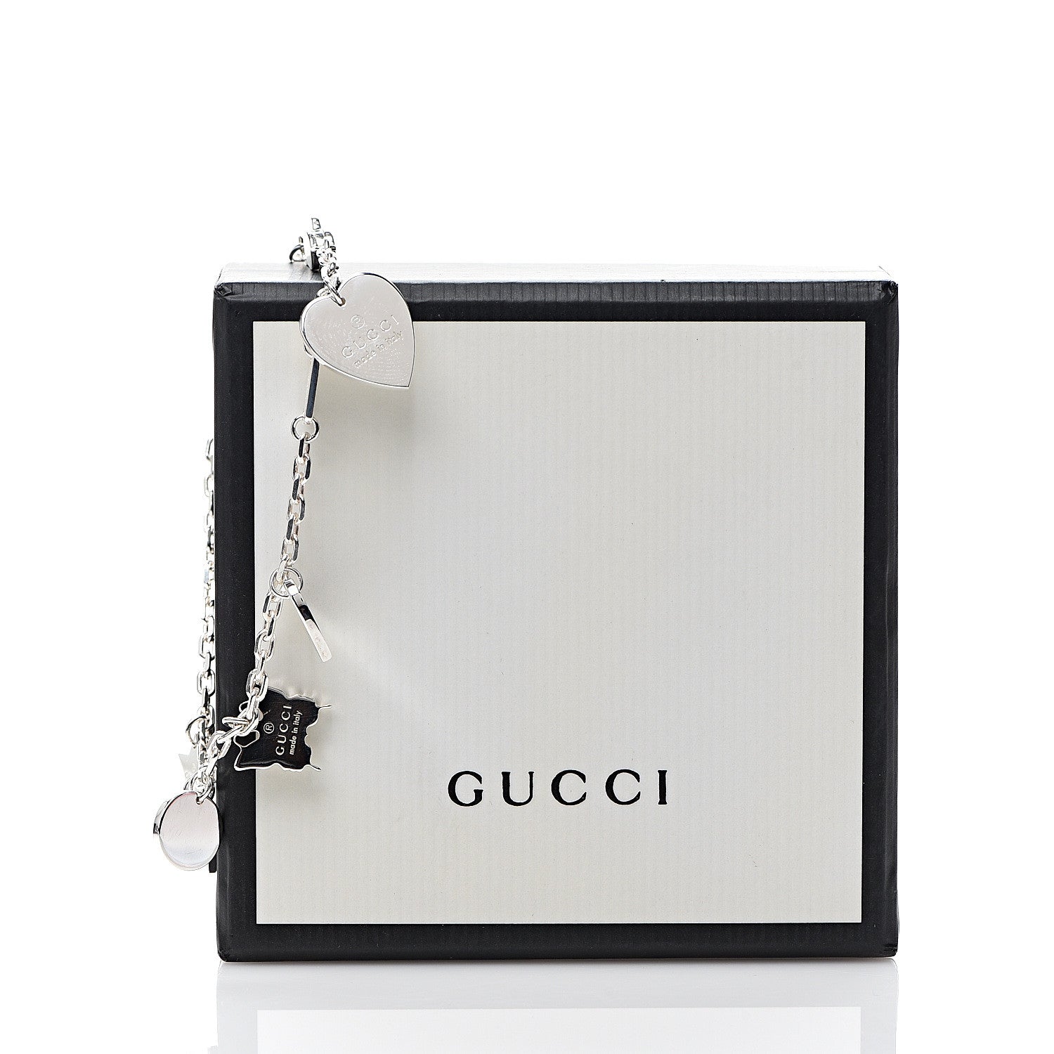 Gucci Sterling Silver Trademark Charm Bracelet 4 of 4