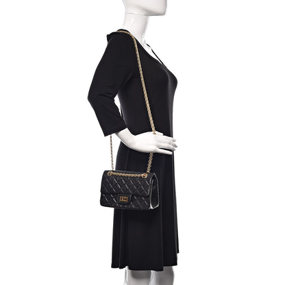 Chanel Aged Calfskin Quilted 2.55 Reissue 224 Flap Black 2 of 15