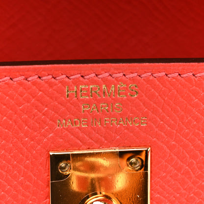 Hermes Epsom Kelly Sellier 25 Rose Jaipur 6 of 15