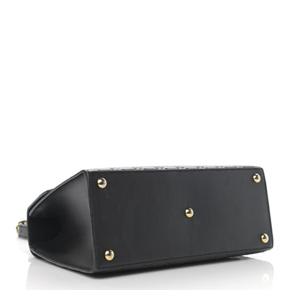 Gucci Guccissima Signature Small Padlock Top Handle Bag Black 4 of 16