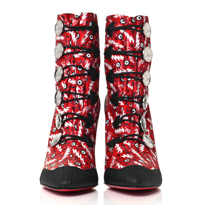 Christian Louboutin Gomme Ginzana Doudoune 100 Ankle Boots 36 Loubi Black 2 of 7